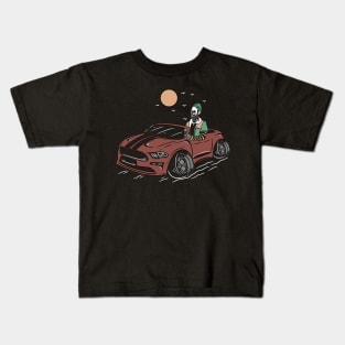 Car and skull Kids T-Shirt